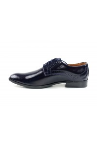 Navy blue derby with a...