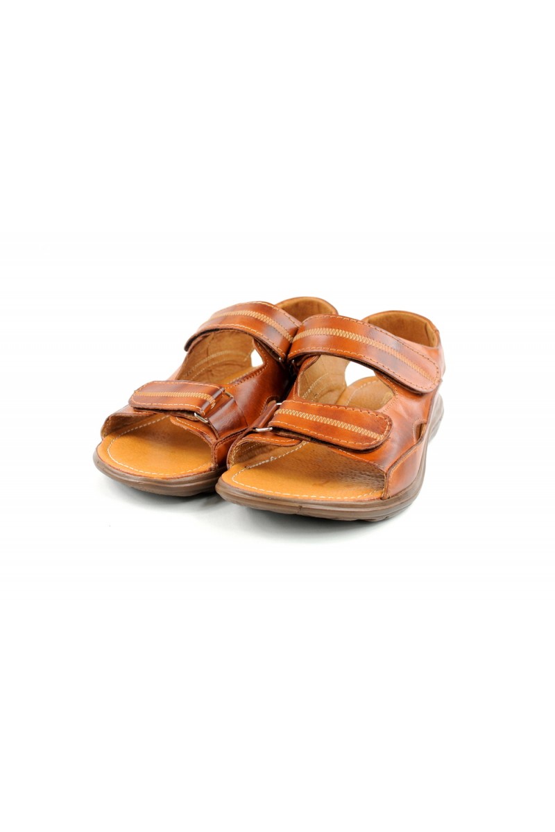 tan velcro sandals