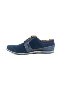 Navy blue shoes in a casual...