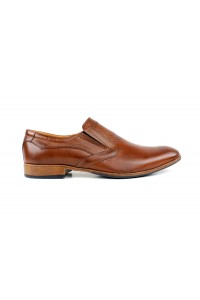 Brown slip shoes - 034-br