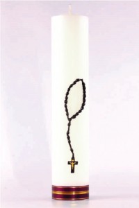 Altar candle - Rosary [O-18]
