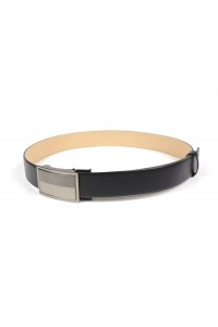 Black leather belt with...
