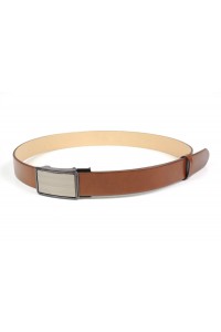 Brown leather belt with...