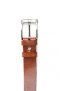 Reddish brown leather belt...