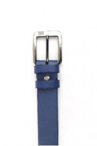 Navy leather strap with buckle