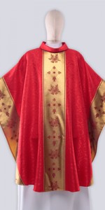 Red Chasubles with Ornaments - Chasubles - Liturgical-Clothing.com