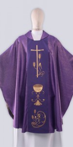 Violet Chasubles with Embroidery - Chasubles - Liturgical-Clothing.com