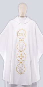 Ceremonial Chasuble with Embroidery - Chasubles - Liturgical-Clothing.com