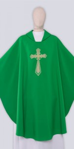 Green Chasubles with Embroidery - Chasubles - Liturgical-Clothing.com