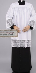 Surplices with 18cm Guipure Lace - Surplices with Guipure Lace - Priests' Surplices - Liturgical-Clothing.com