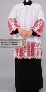 Surplices for Prelates with 30cm Guipure Lace - Surplices for Prelates - Robes for Prelates - Liturgical-Clothing.com