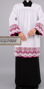 Surplices for Prelates with 18 Guipure Lace - Surplices for Prelates - Robes for Prelates - Liturgical-Clothing.com