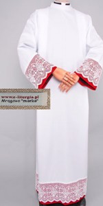 Albs for Prelates with 18cm Guipure Lace - Albs for Prelates - Robes for Prelates - Liturgical-Clothing.com