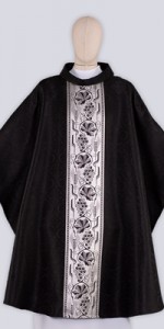 Black Chasubles with Ornaments - Chasubles - Liturgical-Clothing.com