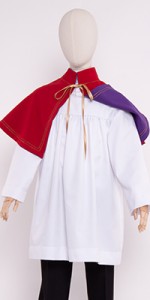 Krótkie peleryny ministranckie PMp1 - Double-sided Pelerines - Readers and Altar Servers - Liturgical-Clothing.com