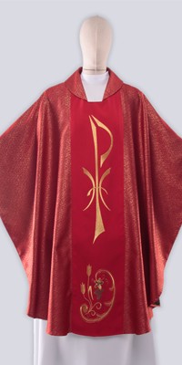 Red Chasubles with Embroidery